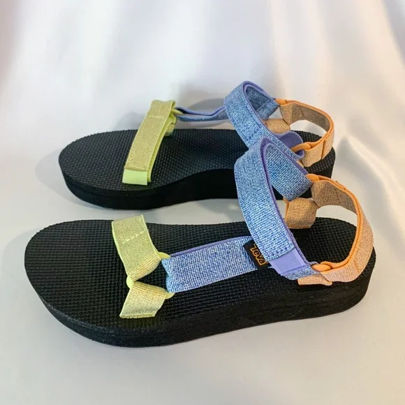 Teva Ladies Midform Multi-colored Sandals Size 7 - Picture 5 of 12